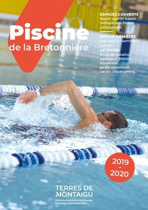 Dépliant 2019-2020 - Piscine de la Bretonnière - Terres de Montaigu