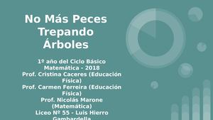 No Más Peces Trepando Árboles