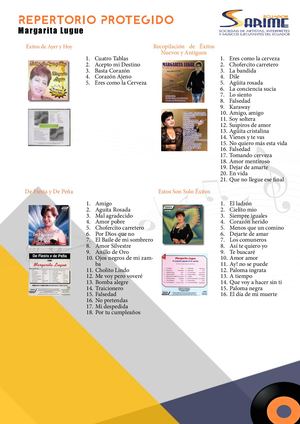 053. Repertorio Protegido: Margarita Lugue