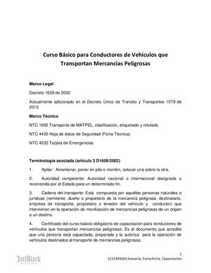 Curso Matpel Curso Conductores