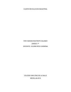Cuarta Revolucion Industrial Marian R