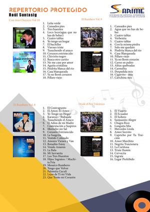 082. Repertorio Protegido: Raúl Suntasig