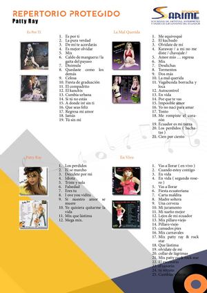 084. Repertorio Protegido: Patty Ray