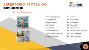 107. Repertorio Protegido: Bety Gherman