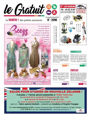 Le Gratuit N°2096 Calameo du 16/09/19