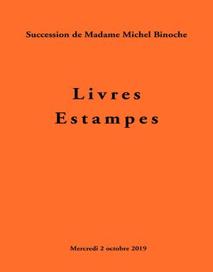 Catalogue Livres Et Estampes