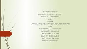 Pates De Una Computadora Silvia