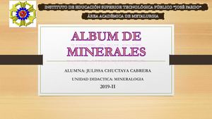 Album De Mineralogia
