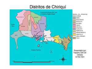 Yippziny Del Cid Mapas De Chiriquí
