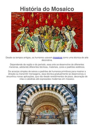 História Do Mosaico Pdf