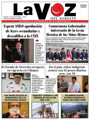 Diario La Voz del Sureste 14-09-2019