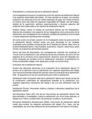 Psicología Industrial I-O Capítulo 10