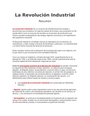 La Revolución Industrial Miguel Ricp