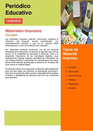 Materiales Impresos