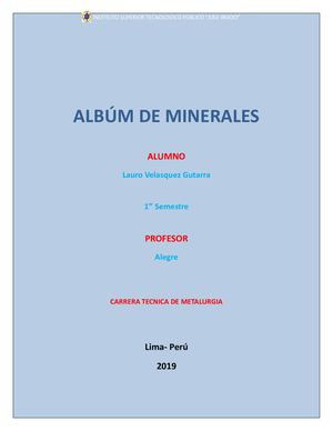 Album De Minerales