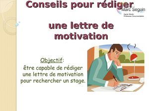 Lettre De Motivation