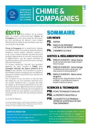 01_Chimie & Compagnies N°1 Juin 2016