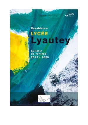 Bulletin De Rentrée 20192020