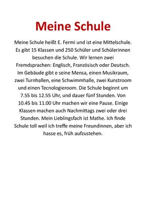 Meine Schule