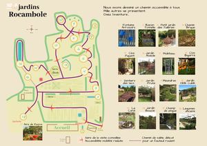 PLAN DE CIRCULATION DES  JARDINS ROCAMBOLE