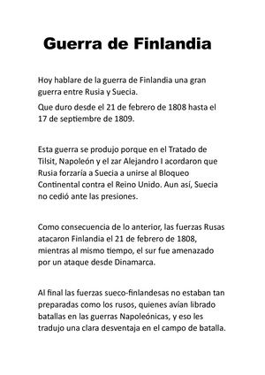 Guerra De Finlandia