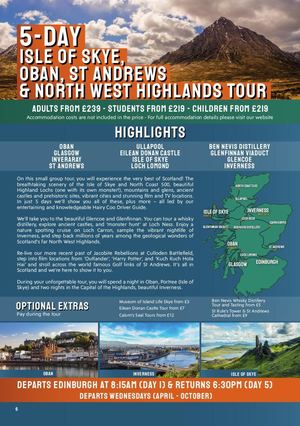 The Hairy Coo - 5 Day Tour Of Scotland