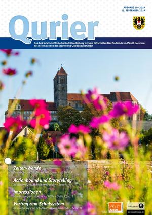 Qurier 10/2019 vom 25.09.2019 - Das Amtsblatt der Welterbestadt Quedlinburg mit den Ortschaften Bad Suderode und Stadt Gernrode mit Informationen der Stadtwerke Quedlinburg GmbH