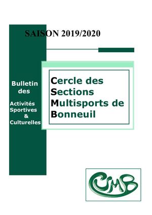 Guide Des Sports Du CSMB 2018/2019