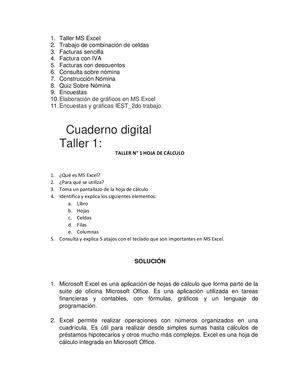 Trabajos Para El Cuaderno Digital 8°1