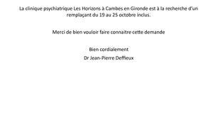 Remplacements Septembre