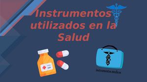 Instrumentos Utilizados en la salud