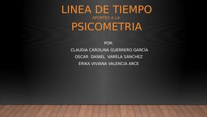 Linea De Tiempo Psicometria  Paso 2.