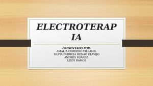Electroterapia