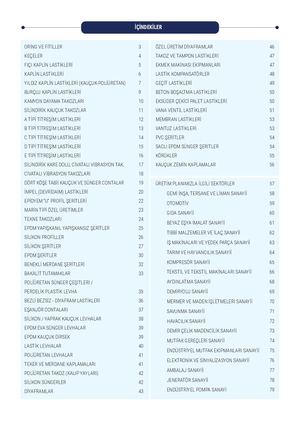 ÖRfa Kauçuk Katalog