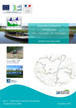 DOCOB MARAIS DE GOULAINE VOL 2 HARDY ENVIRONNEMENT 2018