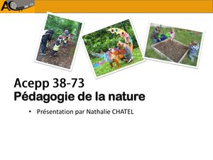 Pédagogie de la relation à la nature - Acepp 38