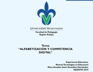 ALFABETIZACIÓN Y Competencia Dgital