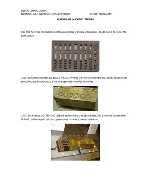 Historia De La Computadora