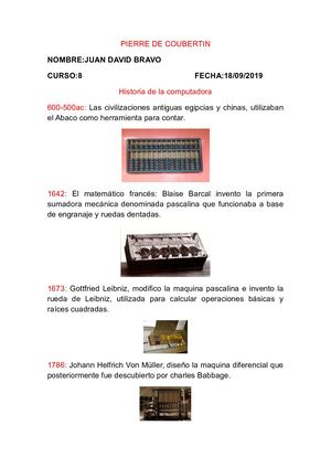 Historia De La Computadora