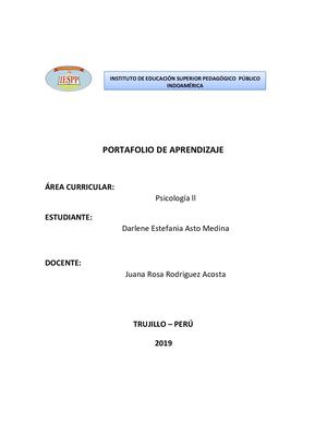 Portafolio Psicología ll