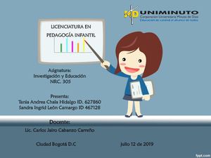 Estadística Descriptiva Investigacion Educativa