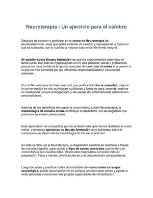 Neuroterapía