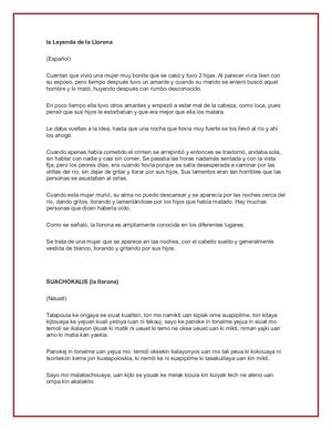 La Leyenda De La Llorona