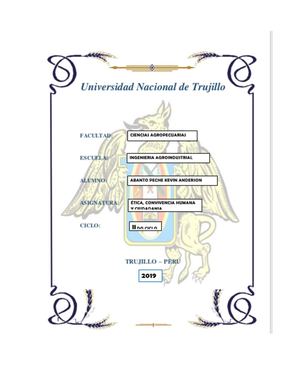 TRABAJOS DE ÉTICA, CONVIVENCIA HUMANA Y CIUDADANÍA