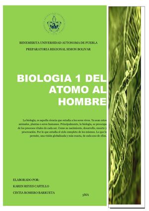 Biologia 1 Del Atomo Al Hombre