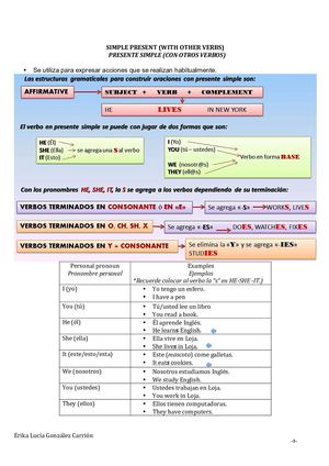 Simple Present With Other Verbs Pdf