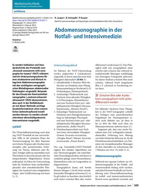 15 Abdomensonographie In Der Notfall Und Intensivmedizin