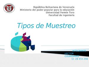 Tipos De Muestreo