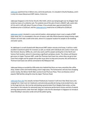 Jade Scape Condo Singapore Relaunched