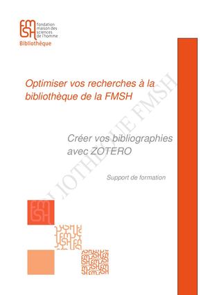 Créer vos bibliographies avec Zotero